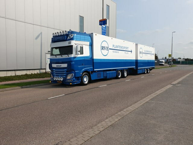 ギャラリービューアに画像をロードする, 【予約】2021年6-8月以降発売予定Ravensbergen, M / RVE DAF XF105 Euro 6 Super Space Cab motorwagen met 2-assige (narrowspread) wipkarトラック /Tekno 建設機械模型 工事車両 1/50 ミニチュア
