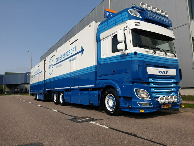 ギャラリービューアに画像をロードする, 【予約】2021年6-8月以降発売予定Ravensbergen, M / RVE DAF XF105 Euro 6 Super Space Cab motorwagen met 2-assige (narrowspread) wipkarトラック /Tekno 建設機械模型 工事車両 1/50 ミニチュア