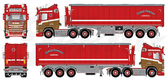 【予約】10-12月以降発売予定Ceusters, Ronny Scania Next Gen R-serie met 3-assige Stas kipper トラック /Tekno  建設機械模型 工事車両 1/50 ミニカー
