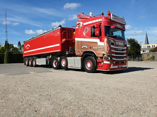 【予約】10-12月以降発売予定Ceusters, Ronny Scania Next Gen R-serie met 3-assige Stas kipper トラック /Tekno  建設機械模型 工事車両 1/50 ミニカー
