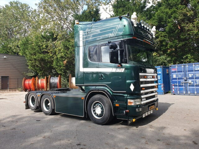 ギャラリービューアに画像をロードする, 【予約】8-10月以降発売予定Veen, Chris van Scania 4-serie Topline dubbellucht sleepas トラック トラクタ/Tekno 建設機械模型 工事車両 1/50 ミニチュア