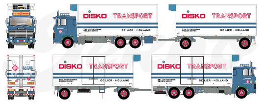 【予約】4月以降発売予定Disko Scania 141 motorwagen met schamelaanhanger トラック /Tekno 建設機械模型 工事車両 1/50 ミニカー