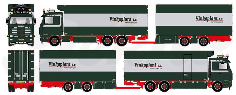 ギャラリービューアに画像をロードする, 【予約】4月以降発売予定Quo-Vadis Scania 143-500 motorwagen met 2-assige wipkar トラック /Tekno 建設機械模型 工事車両 1/50 ミニカー