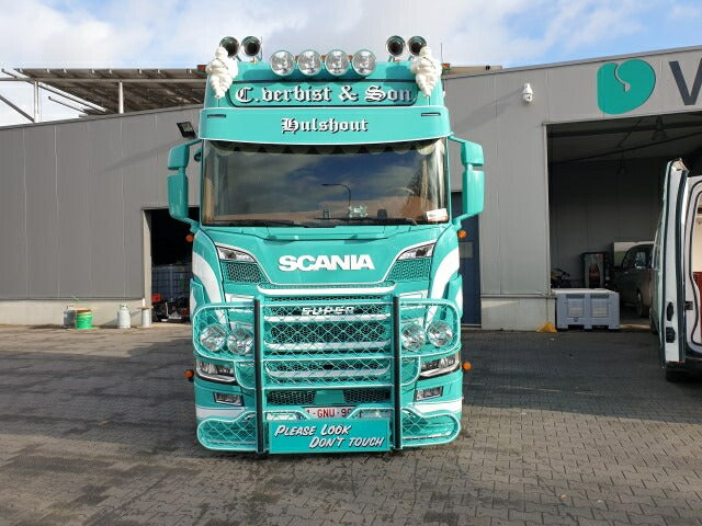 ギャラリービューアに画像をロードする, 【予約】10-12月以降発売予定Verbist Scania Next Gen R650 6x2 sleepas met schuifzeilen oplegger トラック /Tekno 建設機械模型 工事車両 1/50 ミニカー