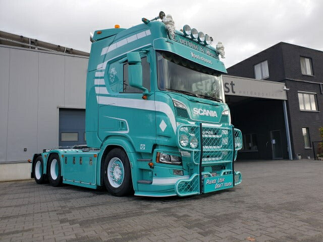 ギャラリービューアに画像をロードする, 【予約】10-12月以降発売予定Verbist Scania Next Gen R650 6x2 sleepas met schuifzeilen oplegger トラック /Tekno 建設機械模型 工事車両 1/50 ミニカー