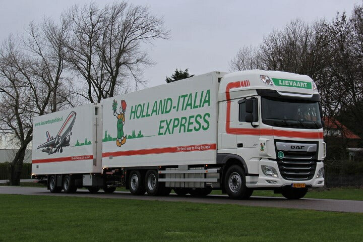 ギャラリービューアに画像をロードする, 【予約】8-10月以降発売予定Lievaart DAF XF Euro 6 Super Space Cab motorwagen met wipkar トラック トレーラー/Tekno 建設機械模型 工事車両 1/50 ミニチュア