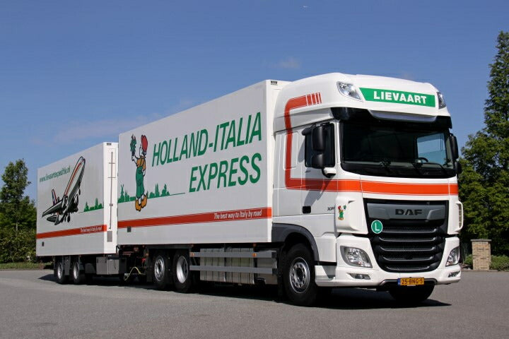 ギャラリービューアに画像をロードする, 【予約】8-10月以降発売予定Lievaart DAF XF Euro 6 Super Space Cab motorwagen met wipkar トラック トレーラー/Tekno 建設機械模型 工事車両 1/50 ミニチュア