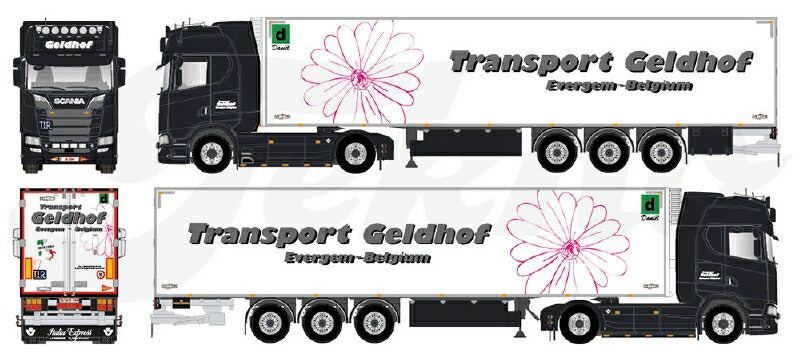ギャラリービューアに画像をロードする, 【予約】10-12月以降発売予定Geldhof Transport Scania Next Gen S-serie Highline met 3-assige koeloplegger トラック /Tekno 建設機械模型 工事車両 1/50 ミニカー