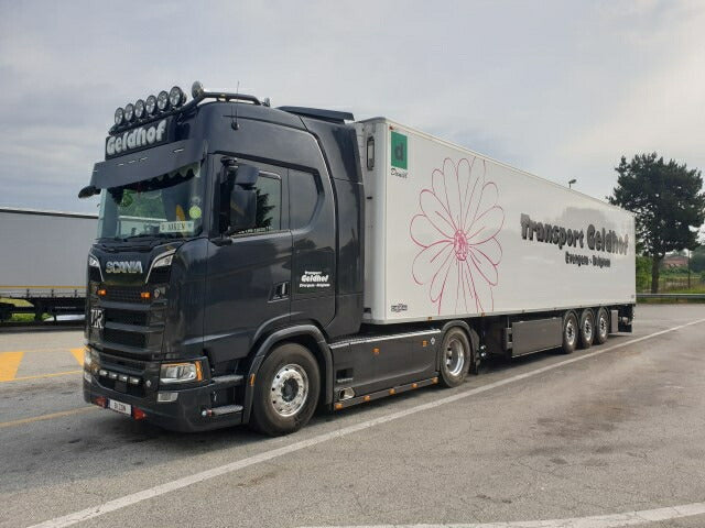ギャラリービューアに画像をロードする, 【予約】10-12月以降発売予定Geldhof Transport Scania Next Gen S-serie Highline met 3-assige koeloplegger トラック /Tekno 建設機械模型 工事車両 1/50 ミニカー