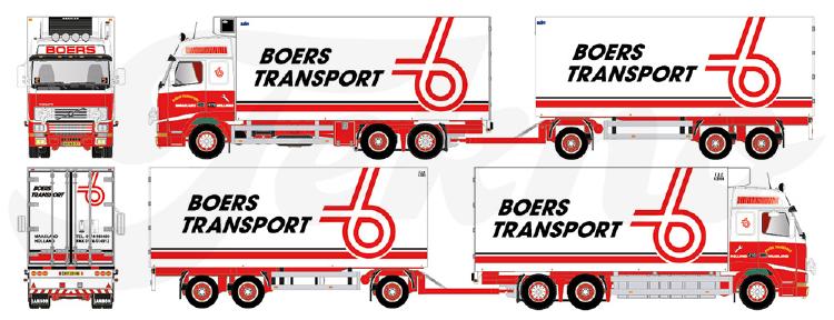 ギャラリービューアに画像をロードする, 【予約】4月以降発売予定Boers Transport Volvo FH 16 Koelcombinatie トラック /Tekno 建設機械模型 工事車両 1/50 ミニカー