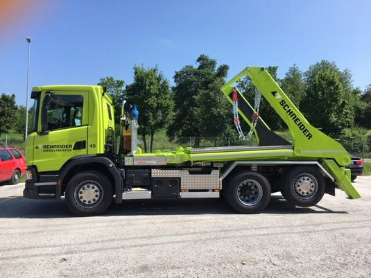 【予約】4月以降発売予定Schneider Umweltservice Scania Next Gen G-serie halve slaapcabine portaalarm met resin container トラック /Tekno 建設機械模型 工事車両 1/50 ミニカー