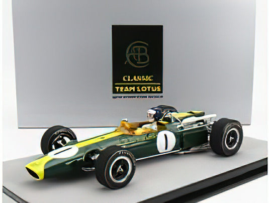 LOTUS F1 43 TEAM LOTUS N 1 WINNER USA GPドライバー付き 1966 JIM CLARKジム・クラーク /Tecno 1/18 ミニカー