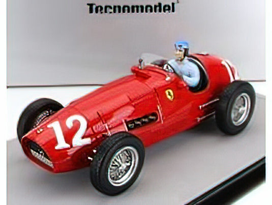 FERRARIフェラーリ F1 500 F2 N 12 WINNER MONZA ITALY GP ALBERTO ASCARI (with pilot figure) 1952 WORLD CHAMPION - RED /Tecno 1/18ミニカー