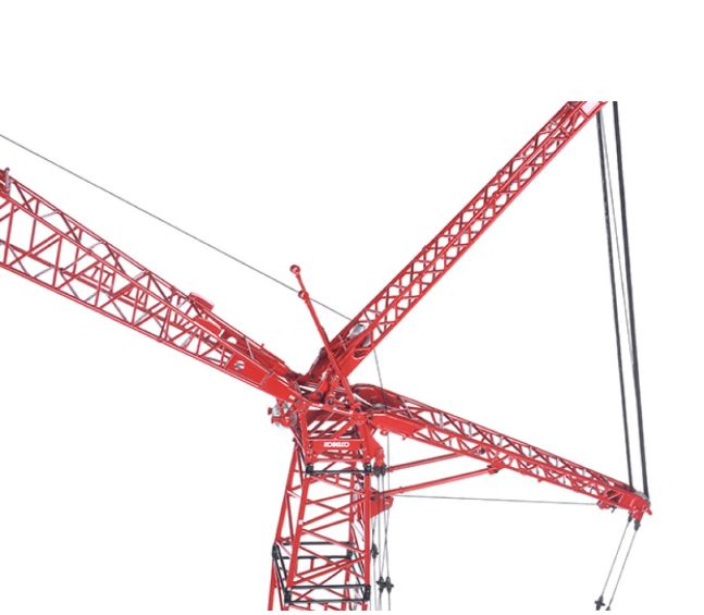 ギャラリービューアに画像をロードする, Mammoetマムート Kobelcoコベルコ CKE2500G クローラークレーン ジブ /TONKIN 1/50 建設機械模型 ミニカー