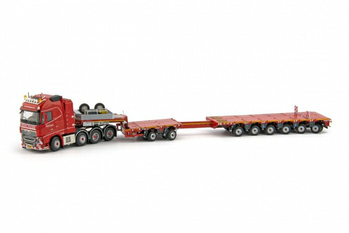 ギャラリービューアに画像をロードする, 【予約】2015年4-6月以降発売予定ノーテブーム Red Line Volvo FH4 8x4 - Nooteboom Multi-PX 2+6 トラックトレーラー /Tonkinトンキンレプリカ 1/50 建設機械模型 ミニカー