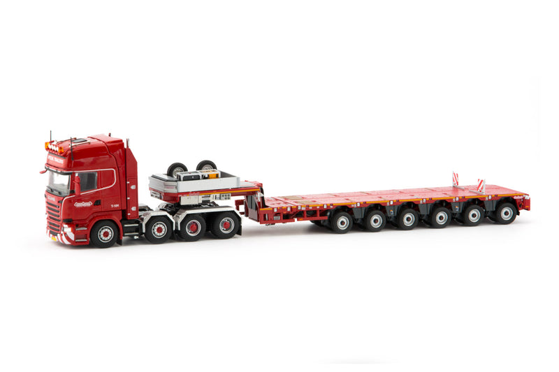 ギャラリービューアに画像をロードする, Scaniaスカニア R500 Streamline 8X4&Noteboomノーテブーム Multi-PX6軸 セミ底床トラック トレーラー /トンキンレプリカ 建設機械模型 工事車両 1/50 ミニチュア