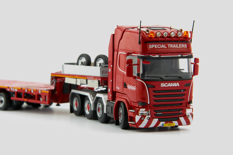 ギャラリービューアに画像をロードする, Scaniaスカニア R500 Streamline 8X4&Noteboomノーテブーム Multi-PX6軸 セミ底床トラック トレーラー /トンキンレプリカ 建設機械模型 工事車両 1/50 ミニチュア