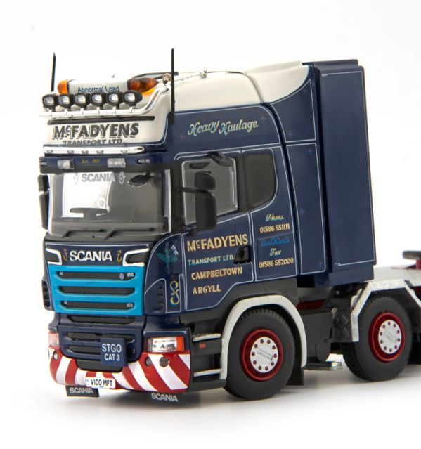 ギャラリービューアに画像をロードする, MCFADYENS MULTI-PX 6軸 + SCANIA 8X4トラックトラクター/トンキンレプリカ 建設機械模型 工事車両 1/50 ミニチュア