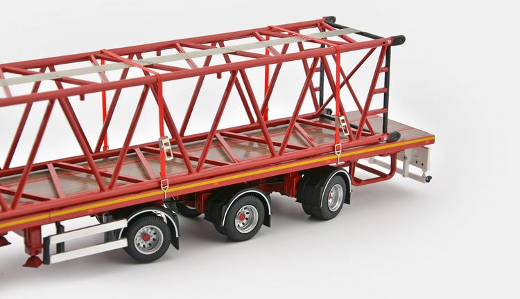 ギャラリービューアに画像をロードする, 【予約】メルセデスベンツアクトロス2 6x2 +3軸 steered Flatbed &コベルコブーム トラック /TONKINトンキンレプリカ 建設機械模型 工事車両 1/50 ミニチュア