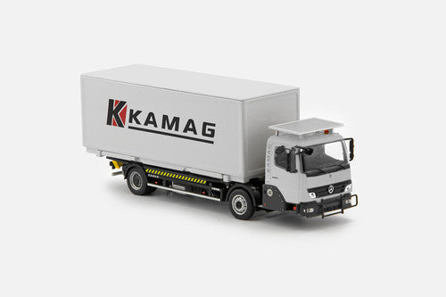 ギャラリービューアに画像をロードする, 【予約】KAMAG Wiesel ホワイト コンテナ トラック /TONKINトンキンレプリカ 建設機械模型 工事車両 1/50 ミニチュア