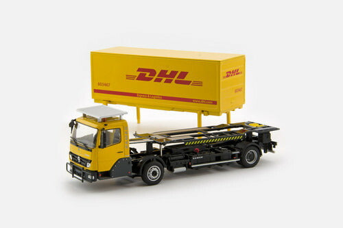 特注KAMAG Wiesel Yellow with DHL Container トラック コンテナ/TONKIN 建設機械模型 工事車両 1/50 ミニチュア
