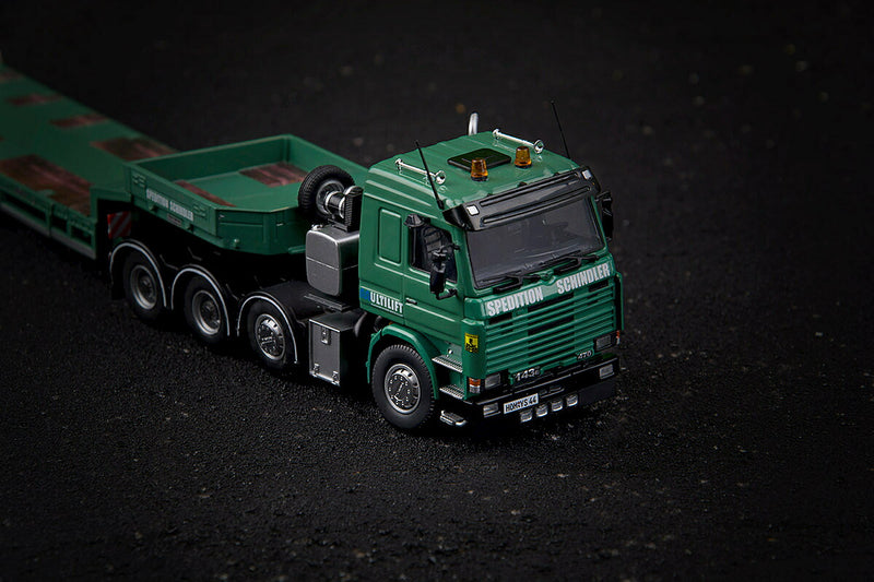 ギャラリービューアに画像をロードする, 【予約】10-12月以降発売予定Schindler SCANIAスカニア R143 8x4 -4ax Gold semi トラック /Tonkin IMC 建設機械模型 工事車両 1/50 ミニチュア