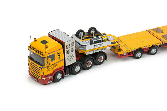 Wiesbauer SCANIAスカニア 8x4 - MCOPX 2+6トレーラー /Tonkin IMC 建設機械模型 工事車両 1/50 ミニチュア