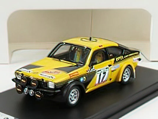 OPEL KADETT GT/E (night version) N 17 RALLY OF PORTUGAL 1978 MEQUEPE - M.VILAR - YELLOW BLACK /Trofeu 1/43 ミニカー