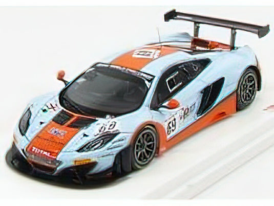McLARENマクラーレン - MP4-12C GT3 TEAM GULF RACING N 69 24h SPA 2013 CARROL - VERDONCK - BELL - LIGHT BLUE ORANGE /TrueScale 1/43 ミニカー