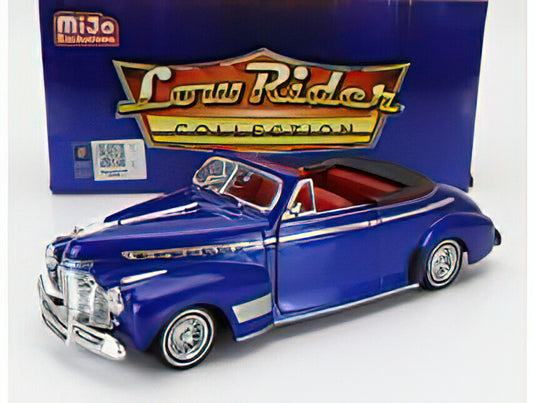 【予約】CHEVROLET SPECIAL DE LUXE カブリオレ オープン ローライダー 1941 ブルーメタリック/ WELLY 1/24 ミニカー