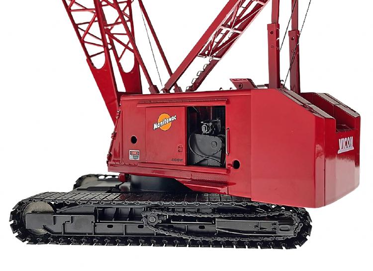 ギャラリービューアに画像をロードする, Manitowocマニトワック 4100 Series 2 Red クローラークレーン /Weiss 建設機械模型 工事車両 1/50 ミニカー