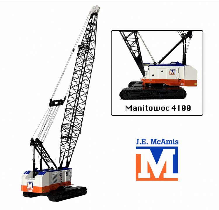 ギャラリービューアに画像をロードする, Manitowocマニトワック 4100 JE McAmis クローラークレーン /Weiss 建設機械模型 工事車両 1/50 ミニカー