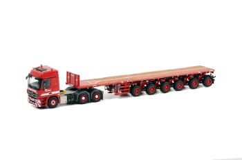 ギャラリービューアに画像をロードする, Riga Mainz メルセデス アクトロス Ballast トレーラー6軸 /WSIダブリューエスアイ 1/50 重機