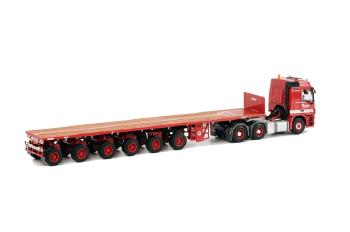 ギャラリービューアに画像をロードする, Riga Mainz メルセデス アクトロス Ballast トレーラー6軸 /WSIダブリューエスアイ 1/50 重機