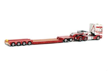 ギャラリービューアに画像をロードする, Brame スカニア R Topline 低床 4軸 + Interdolly 2軸 トレーラー /WSIダブリューエスアイ 9805 1/50 重機