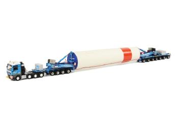 ギャラリービューアに画像をロードする, Felbermayr MAN TGX XXL Mega Windmill トレーラー4軸 + 7軸 /WSIダブリューエスアイ 3405215 1/50 重機