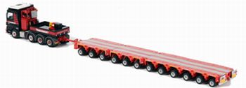 ギャラリービューアに画像をロードする, Mammoetマムート メルセデス アクトロス トレーラー 8x4 4165 SLT Mega Space Scheuerle Intercombi /WSIダブリューエスアイ 410043 1/50 重機