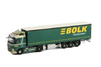 ギャラリービューアに画像をロードする, Bolk Transport B.V. VOLVOボルボ FH3 Globetrotter カーテンサイダー トレーラー 3軸 /WSIダブリューエスアイ 1/50 10138