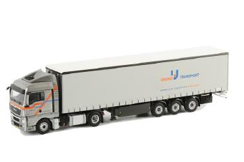 ギャラリービューアに画像をロードする, IJmond Transport MAN TGX XLX カーテンサイダー トレーラー 3軸 /WSIダブリューエスアイ 1/50 10264