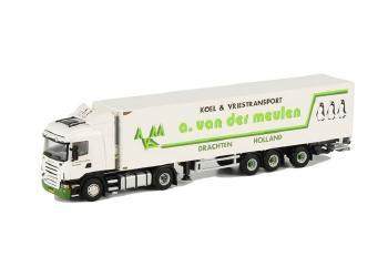 ギャラリービューアに画像をロードする, van der Meulen Transport SCANIAスカニア R Highline リーファートレーラー Thermoking 3軸 /WSIダブリューエスアイ 1/50 10174