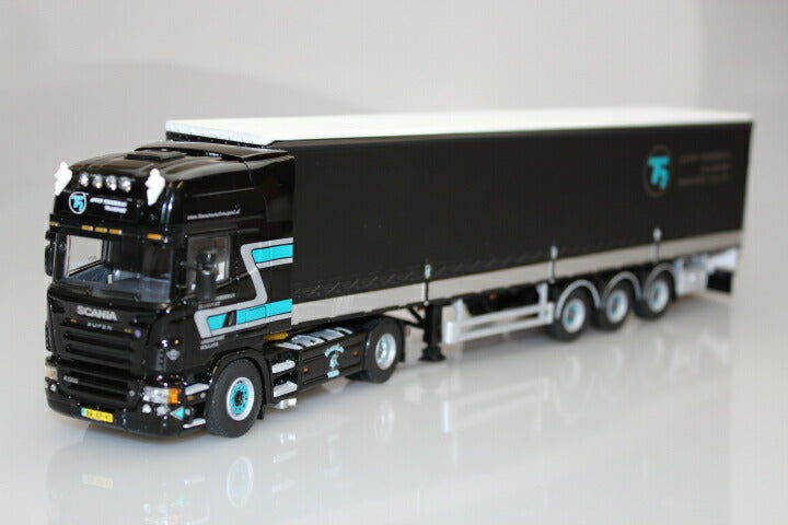 ギャラリービューアに画像をロードする, Anton Timmerman SCANIAスカニア R Topline カーテンサイダー トレーラー 3軸 /WSIダブリューエスアイ 1/50 9853