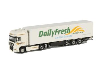 ギャラリービューアに画像をロードする, Visbeen DAF XF 105 Super Space Cab リーファートレーラー Carrier 3軸 /WSIダブリューエスアイ 1/50 9470