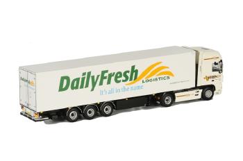 ギャラリービューアに画像をロードする, Visbeen DAF XF 105 Super Space Cab リーファートレーラー Carrier 3軸 /WSIダブリューエスアイ 1/50 9470