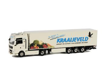 ギャラリービューアに画像をロードする, Kraaijeveld MAN TGX XXL リーファートレーラー Thermoking 3軸 /WSIダブリューエスアイ 1/50 9413