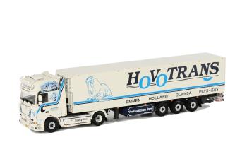 ギャラリービューアに画像をロードする, Hovotrans DAF XF 105 Super Space Cab リーファートレーラー Thermoking 3軸 /WSIダブリューエスアイ 1/50 9317