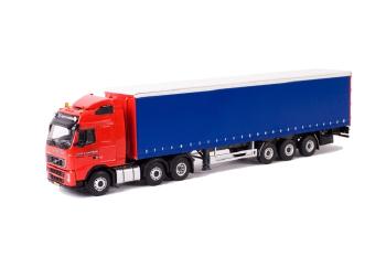 ギャラリービューアに画像をロードする, Post & Haveman VOLVOボルボ FH2 Globetrotter XL カーテンサイダー トレーラー 3軸 /WSIダブリューエスアイ 1/50 9180