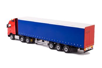 ギャラリービューアに画像をロードする, Post & Haveman VOLVOボルボ FH2 Globetrotter XL カーテンサイダー トレーラー 3軸 /WSIダブリューエスアイ 1/50 9180