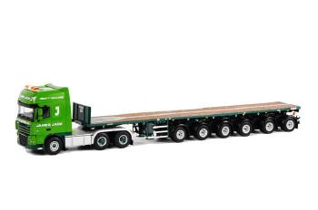 ギャラリービューアに画像をロードする, James Jack DAF XF 105 Super Space Cab バラスト トレーラー 6軸 /WSIダブリューエスアイ 1/50 9655