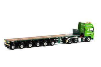 ギャラリービューアに画像をロードする, James Jack DAF XF 105 Super Space Cab バラスト トレーラー 6軸 /WSIダブリューエスアイ 1/50 9655