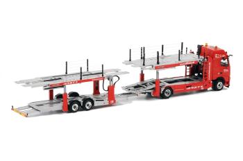 ギャラリービューアに画像をロードする, Biltrans VOLVOボルボ FH2 Globetrotter XL キャリアカー 積載車 2 + 2軸 /WSIダブリューエスアイ 1/50 9852